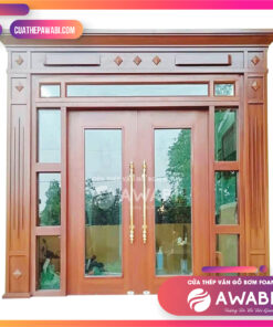 Cửa 2 cánh cân Ô Fix Kính