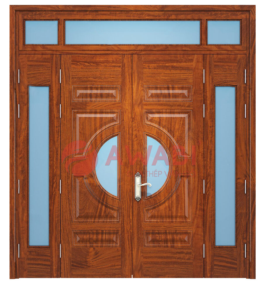 cửa vân gỗ 4 cánh